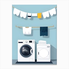 Laundry Room Art Canvas Print