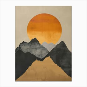 Sunset In The Mountains 40 Canvas Print