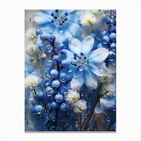 Blue Flowers 8 Canvas Print