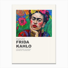 Museum Poster Inspired By Frida Kahlo 3 Canvas Print