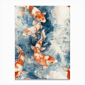 Watercolor Koi 36 Canvas Print