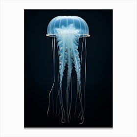 Irukandji Jellyfish Simple Illustration 1 Canvas Print