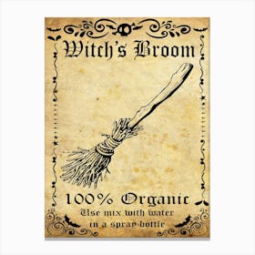 Witch Broom Canvas Print