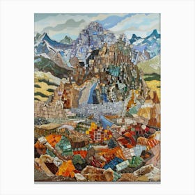 Mosaic Mountain Canvas Print