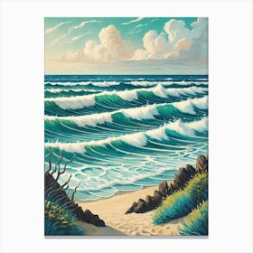 Rhythmic Waves Canvas Print