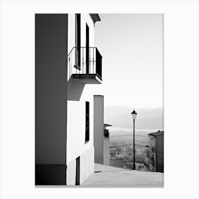 Granada, Spain, Black And White Photography 1 Canvas Print