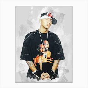 Eminem Style Drawing Canvas Print