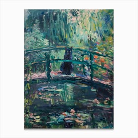 Cat On Bridge 2 Canvas Print