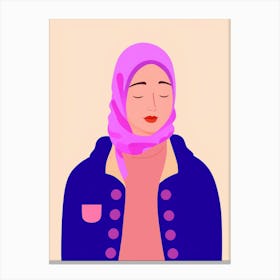 Breathe, One Existential Crisis at a Time: A Muslim Woman's Journey to Finding Peace in Uncertainty Canvas Print