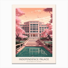Independence Palace Ho Chi Minh City Vietnam Travel Poster Canvas Print