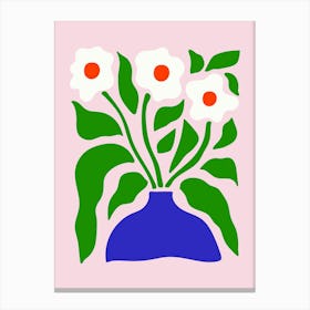 Flowers In A Vase Art Print Canvas Print