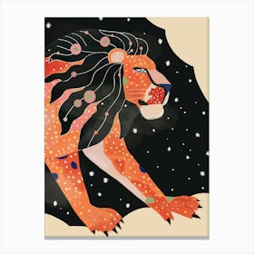 Astral Lion Canvas Print