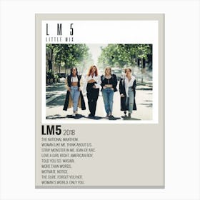 Lm 5 Little Mix M5 2018 Poster 3 Canvas Print