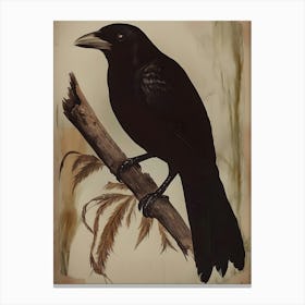 Dark Gothic Crow 8 Canvas Print