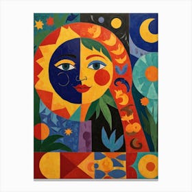 Sun And Moon 1 Canvas Print