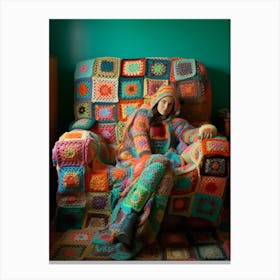 Crochet Blanket Photography 2 Canvas Print