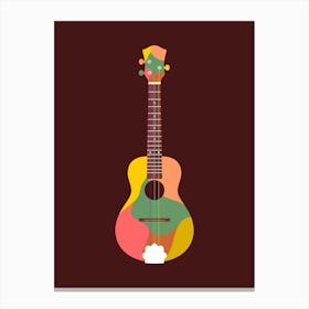 Cuk Keroncong Musical Instrument in Colorful Illustration Canvas Print