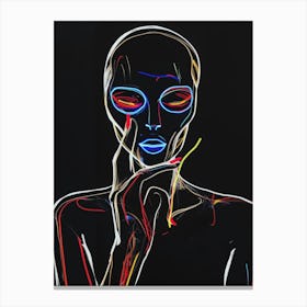 Alien Face 4 Canvas Print