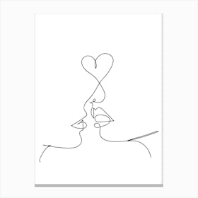 Kiss  Canvas Print