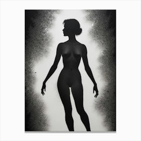 Silhouette Of A Woman 10 Canvas Print