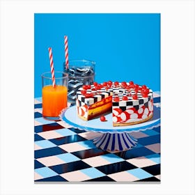 Checkerboard Cake Canvas Print