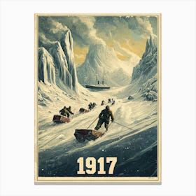 Aihrgdesign A Vintage Adventure Poster Of A Dramatic Polar Re 1fbdd759 F05f 4974 9e03 C89e3a293264 0 Canvas Print