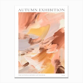 Autumn Exhibition Modern Abstract Poster 35 Canvas Print