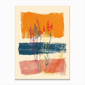 Sunset Reveries In Mid Century Forms Canvas Print