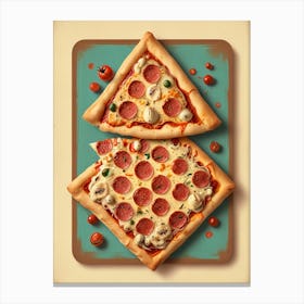 Lunch is pizza Canvas Print