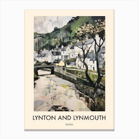 Lynton And Lynmouth (Devon) Painting 1 Travel Poster Canvas Print