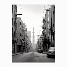 Beirut, Lebanon, Black And White Photography 2 Canvas Print