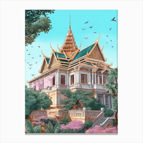 The Royal Palace Of Phnom Penh, Cambodia Canvas Print