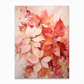 Fall Flower Painting Poinsettia 3 Canvas Print