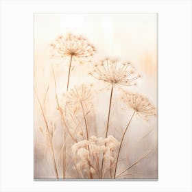 Boho Dried Flowers Queen Annes Lace 1 Canvas Print