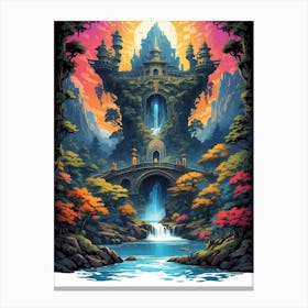 Zen Temple Canvas Print