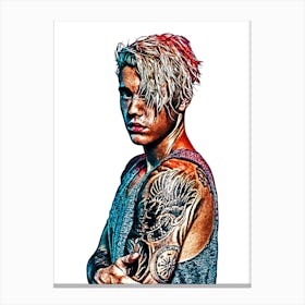 Justin Bieber Canvas Print