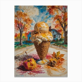 Ice Cream Cone 61 Canvas Print