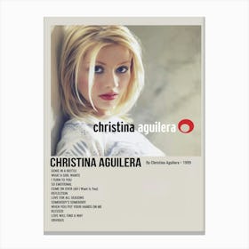 Christina Aguilera By Christina Aguilera 1999 Poster 1 Canvas Print