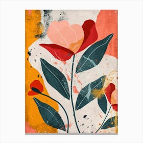 Abstract Flower Painting 4 Canvas Print