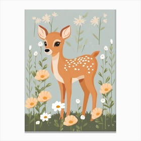Baby Animal Illustration  Deer 7 Canvas Print