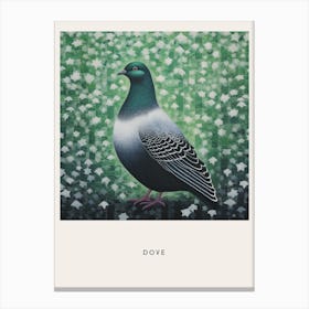 Ohara Koson Inspired Bird Painting Dove 1 Poster Canvas Print