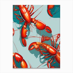 Lobsters Canvas Print