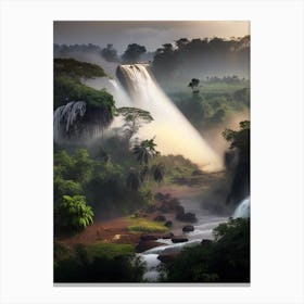 Murchison Falls, Uganda Realistic Photograph (3) Canvas Print