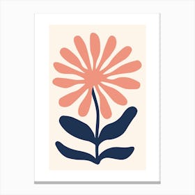 Peach Daisy Canvas Print