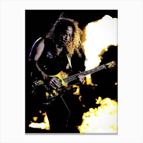 Kirk Hammett Metallica band music 4 Canvas Print