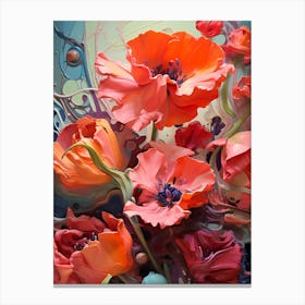 flowing Poppies Canvas Print