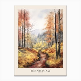 The Speyside Way Scotland Uk Trail Poster Canvas Print