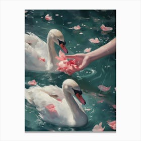 Swans 1 Canvas Print