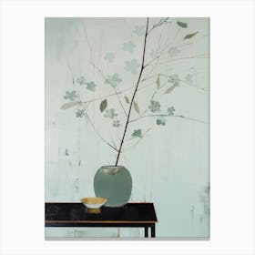 Branch In Vase Canvas Print