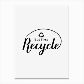 Recycle Canvas Print